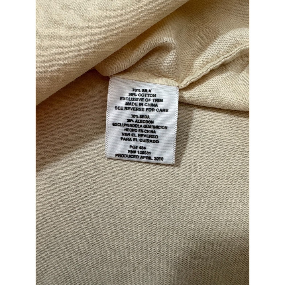 Nat Nast Silk Cotton Palm Leaf‎ Camp Shirt XL Beige Resort - Picture 7 of 12